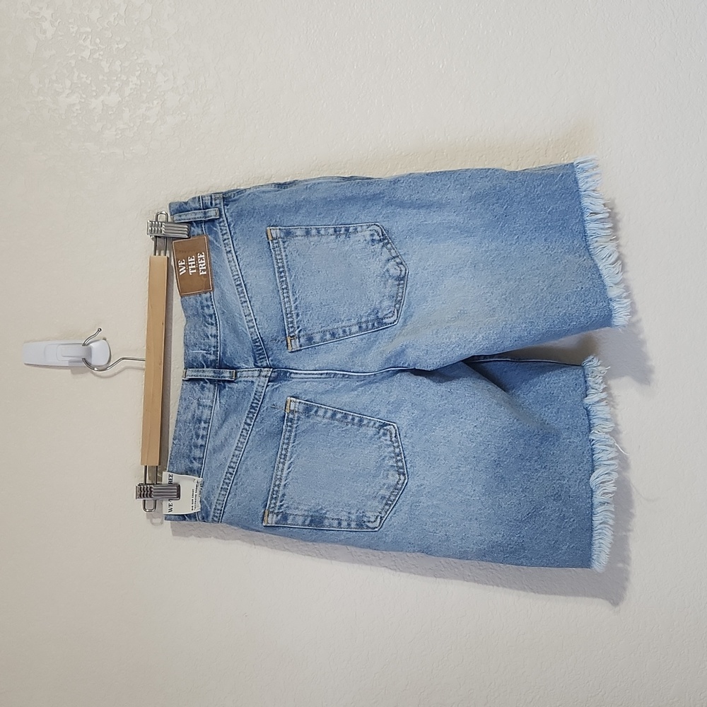 New We The Free Big Sur Coast boyfriend short Button Up Fly Women's size 25 - Picture 4 of 14